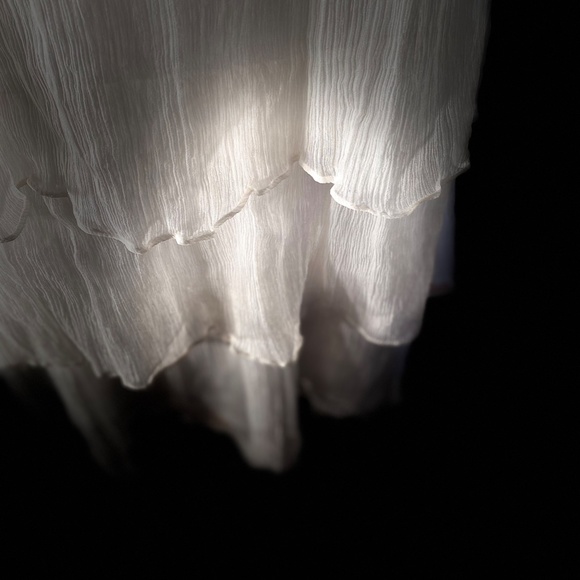 MARCIANO SILK TIERED MINI DRESS - Picture 8 of 11